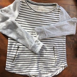 Lou & Grey stripped top zipper pockets S